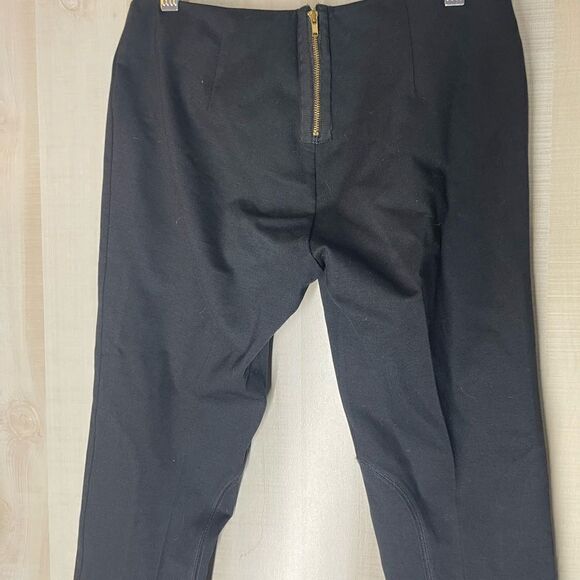 J. Crew black riding pants back exposed zipper, size 8 - Picture 10 of 15